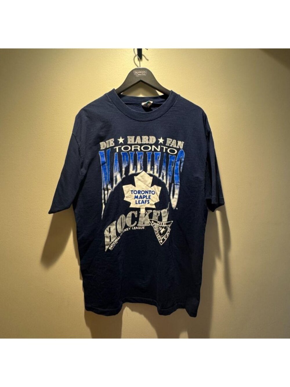 Vintage 90s Toronto Maple Leafs My Favourite Team Tee Shirt Die Hard Fan NHL